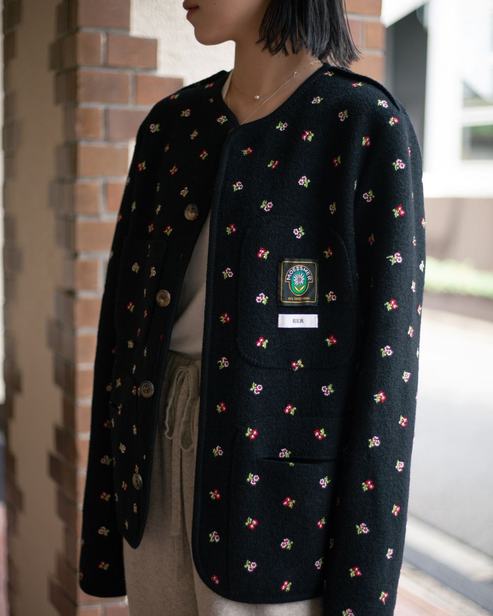 rier walker gilet vest flower 23aw ベスト-